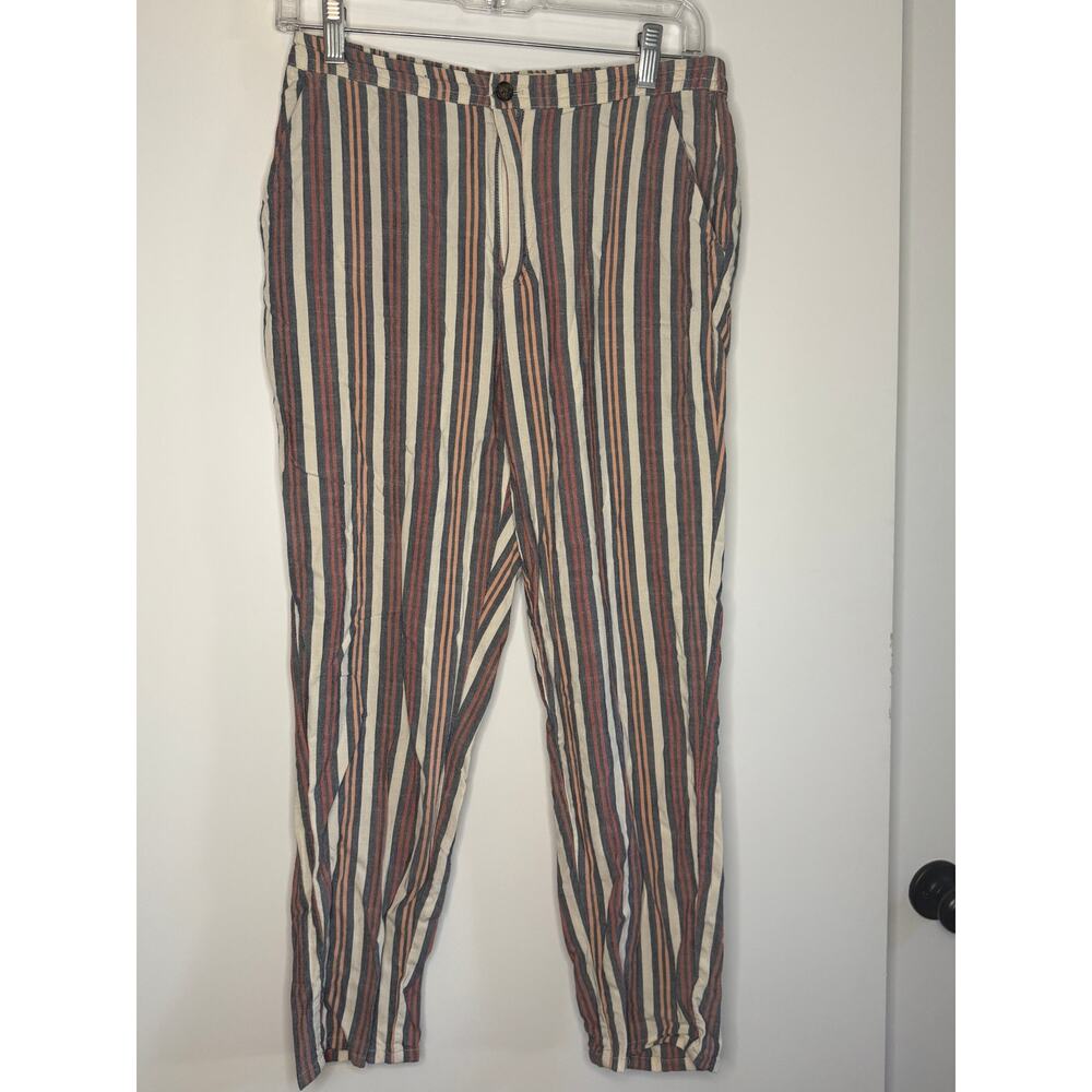 Marine Layer Multicolor Vertical Stripe Straight-Leg Pants